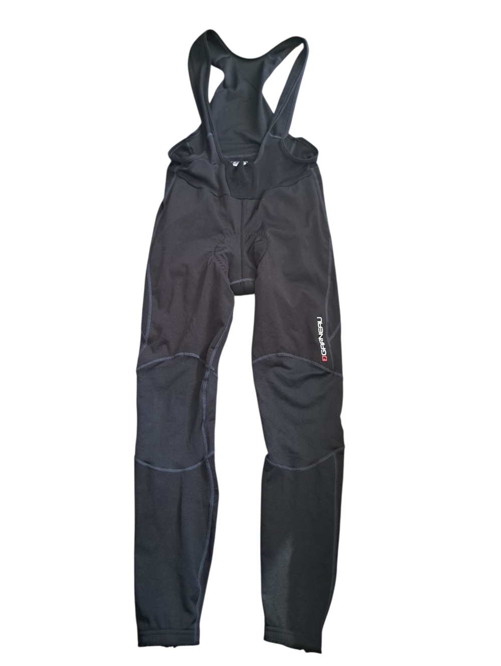 Louis Garneau full bib compression padded Cycling tights mesh back zip leg XL
